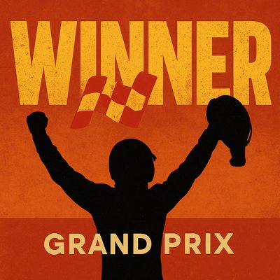 Victory Celebration Graphic for Grand Prix Event