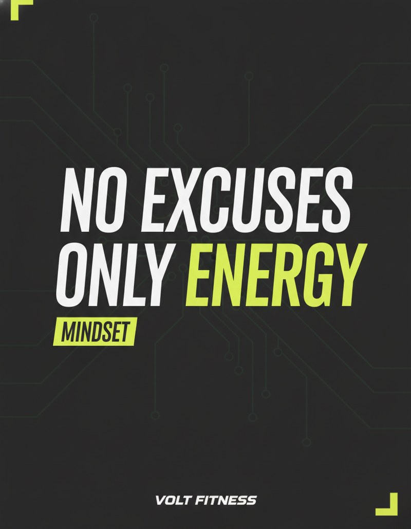 Motivational Fitness Quote Graphic