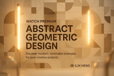 Modern Geometric Design Promotion with Minimalist Aesthetic