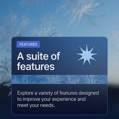 Frosted Window Patterns with Feature Highlights