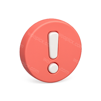 Stylized Alert Icon with Exclamation Mark