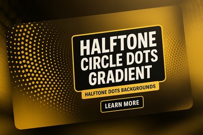 Graphic Design Resource for Halftone Circle Dots Gradient