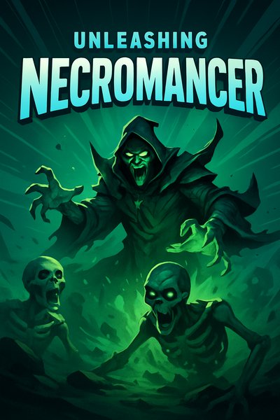 Dynamic and Engaging Necromancer Illustration