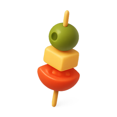 Colorful Toy Food Skewers for Playtime