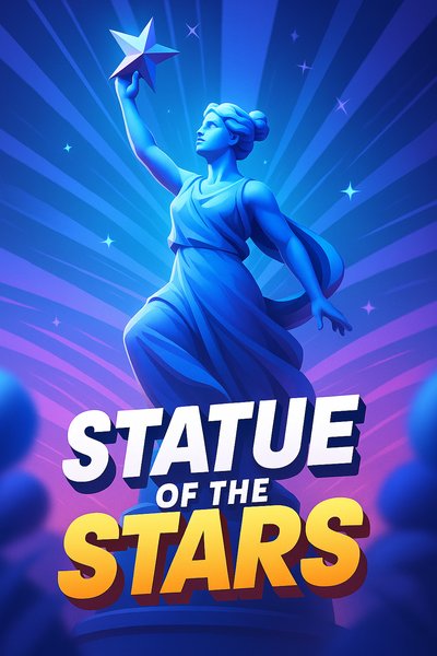 Dynamic Illustration of the Statue of the Stars with Vibrant Colors