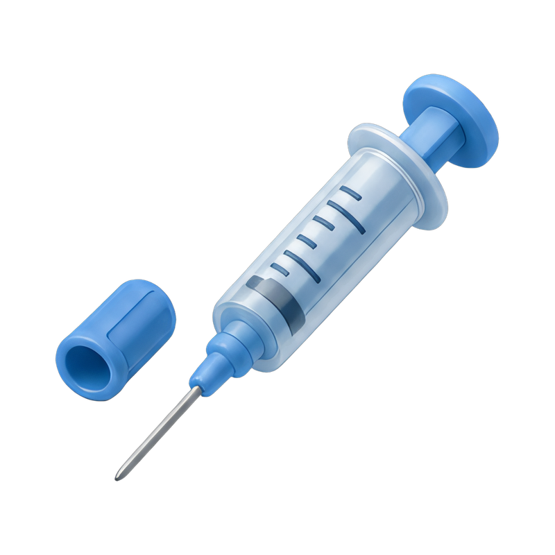 syringe with protective cap