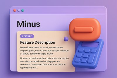 Stylish Web Page Design with 3D Elements