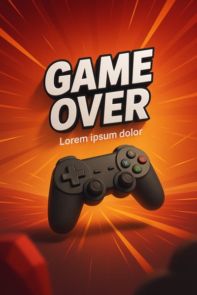 Dynamic Game Over Graphic with Controller Design