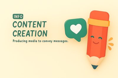Playful Illustration for Content Creation Concept