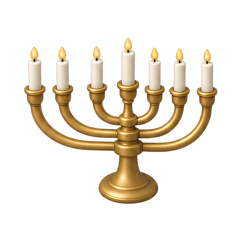 Elegant seven-branch candle holder
