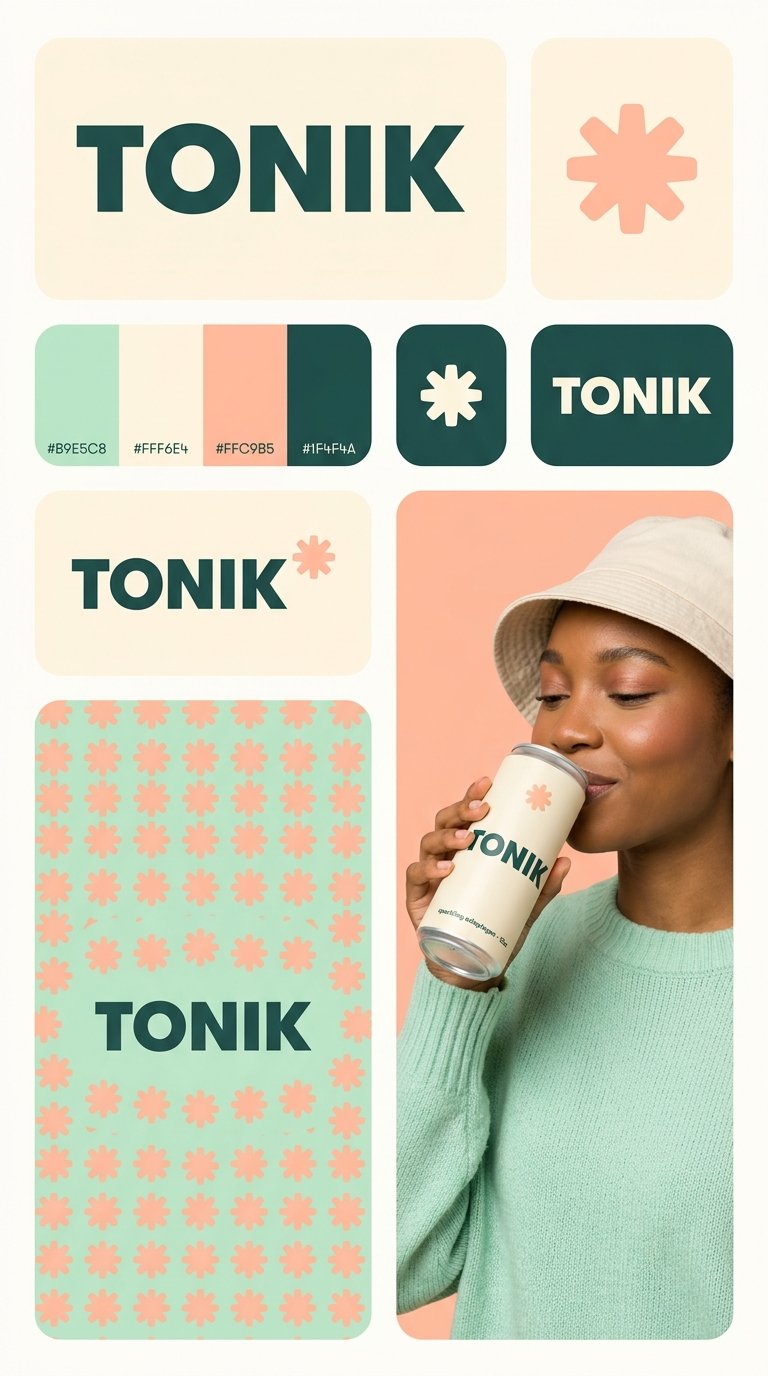 Modern brand identity layout