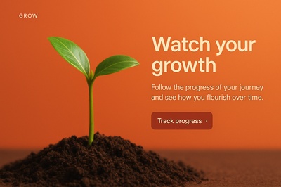 Stylish Web Design for Growth Tracking Interface
