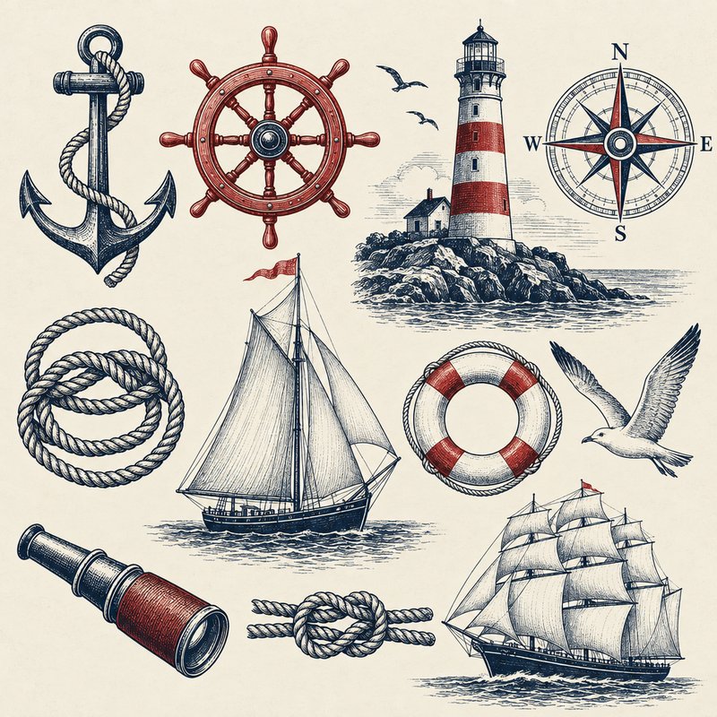 vintage nautical design elements