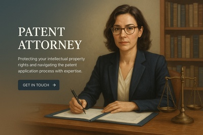 Professional Patent Attorney Web Page Design