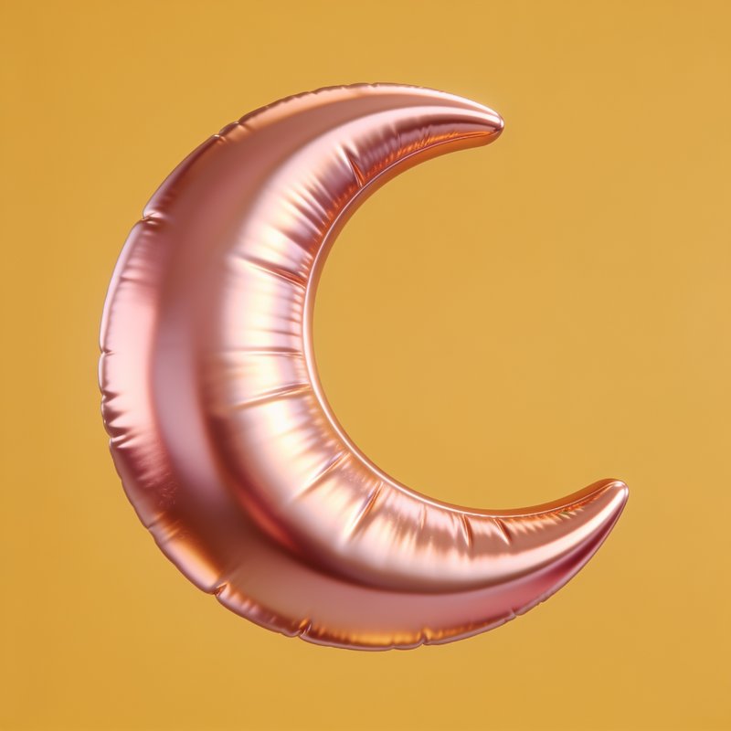 Crescent moon silhouette
