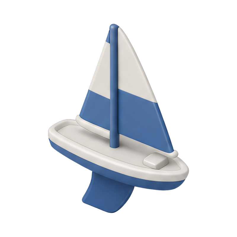 sleek rc sailboat keel