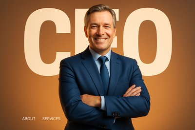 Confident Business Executive in Modern Office Setting
