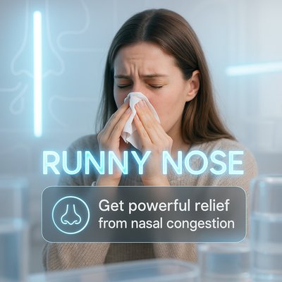 Health and Wellness Promotional Graphic for Nasal Congestion Relief