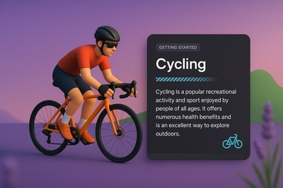3D Cycling Scene with Informative Block