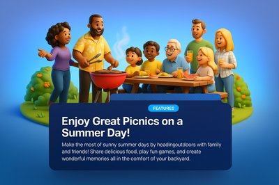 Delightful Summer Garden Barbecue with Family and Friends