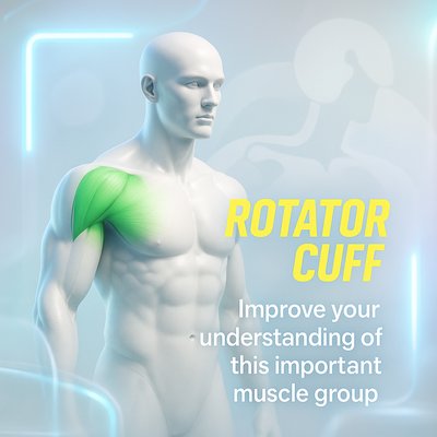 3D Anatomical Illustration of the Rotator Cuff Muscles