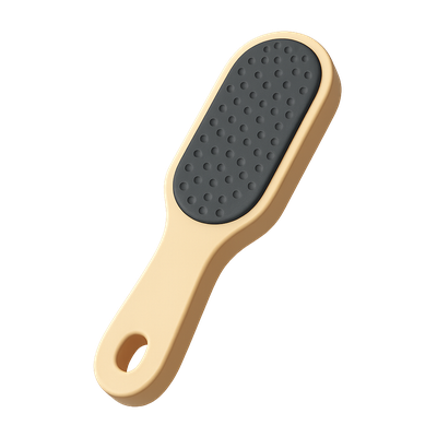 Stylish 3D Foot Scraper Icon with Isometric Design