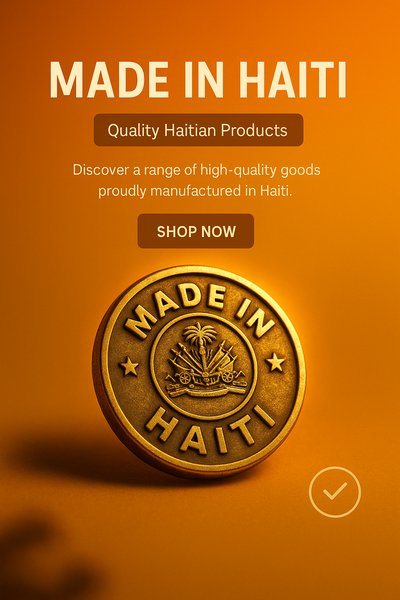 Promotional Banner for Haitian Products