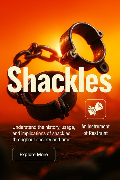 Dynamic Realistic Image of Shackles with Engaging Text Elements