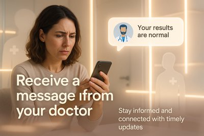 Healthcare Communication Graphic Featuring Patient Interaction