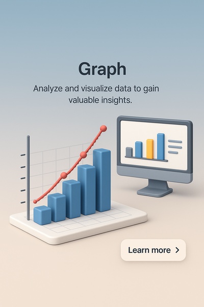 Detailed 3D Illustration of Data Visualization