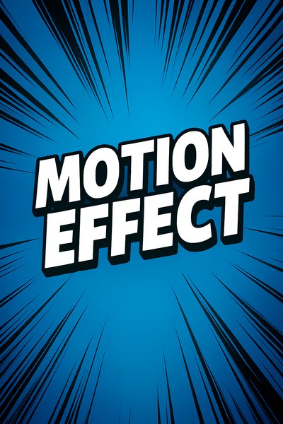 Dynamic Radial Lines Illustrating Motion Effect in Comic Style