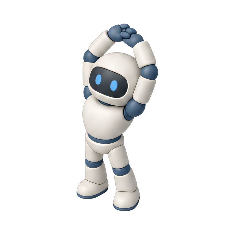 humanoid robot stretching