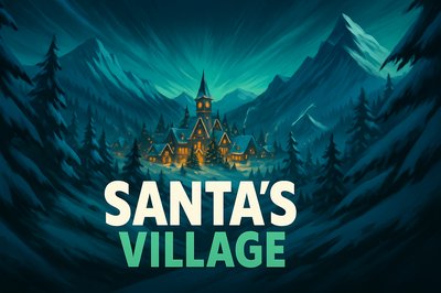 Enchanting Santa's Village in a Winter Wonderland