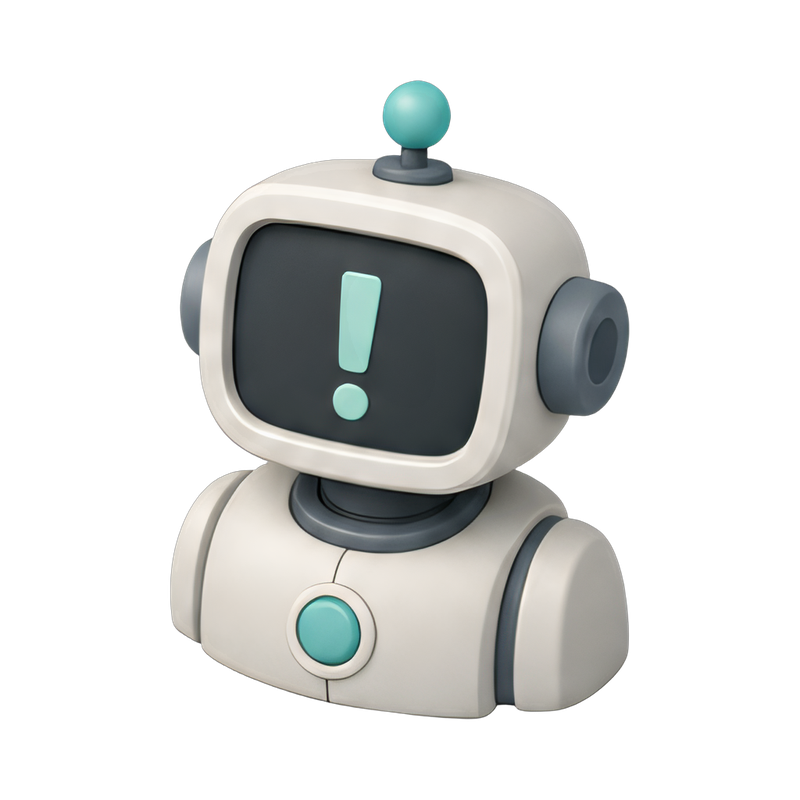 robot bust with expressive face