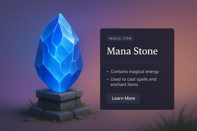 Enchanting Mana Stone: A Magical Energy Source