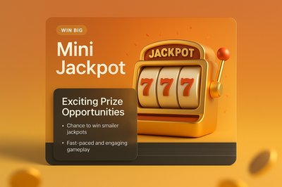 3D Illustration of Mini Jackpot with Engaging Design Elements