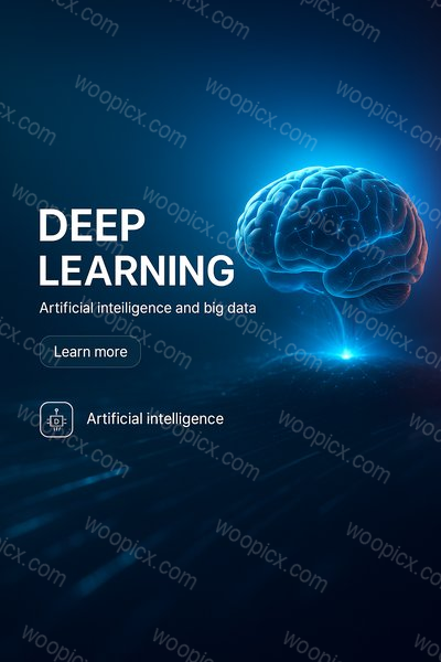 Deep Learning Concept with Futuristic Brain Visualization