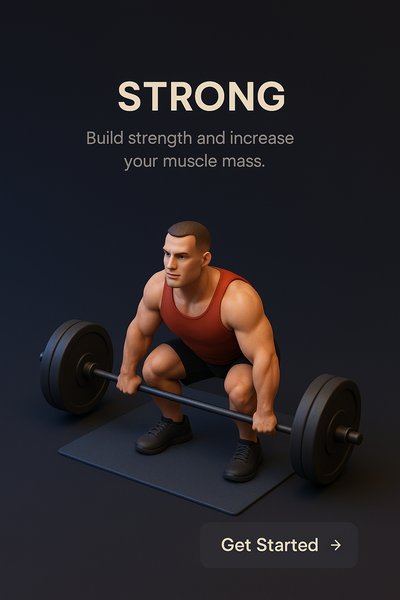 Strong 3D Scene: Build Muscle and Strength with Realism