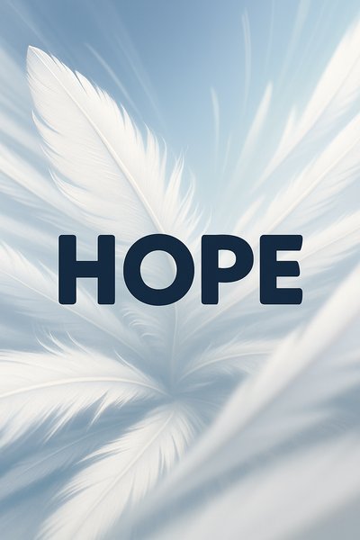 Elegant Feather Background Symbolizing Hope and Spirituality