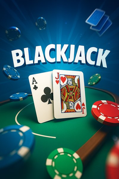 Dynamic Blackjack Table with Cards and Chips