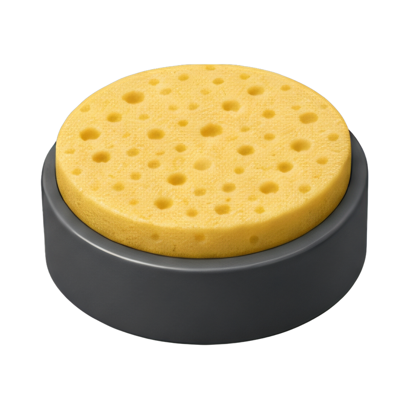 Versatile glass rimmer sponge