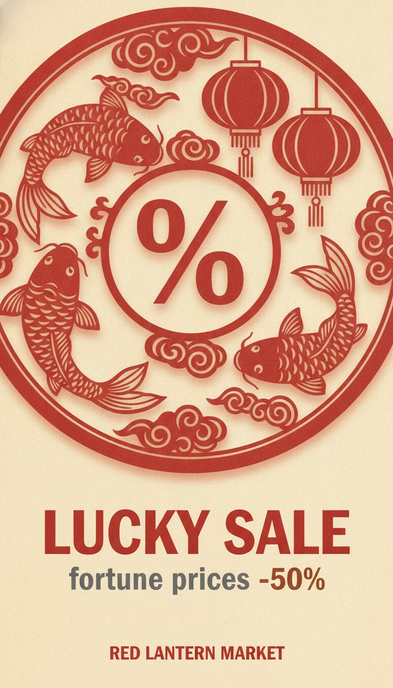 Intricate Chinese papercut design