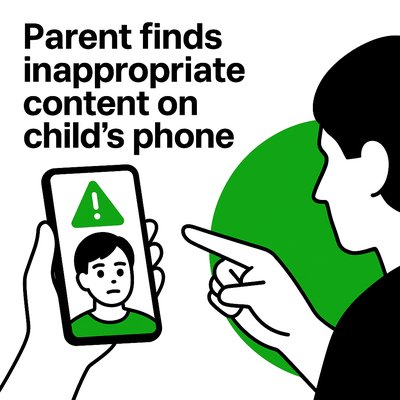 Parental Concerns About Child's Online Safety Illustrated