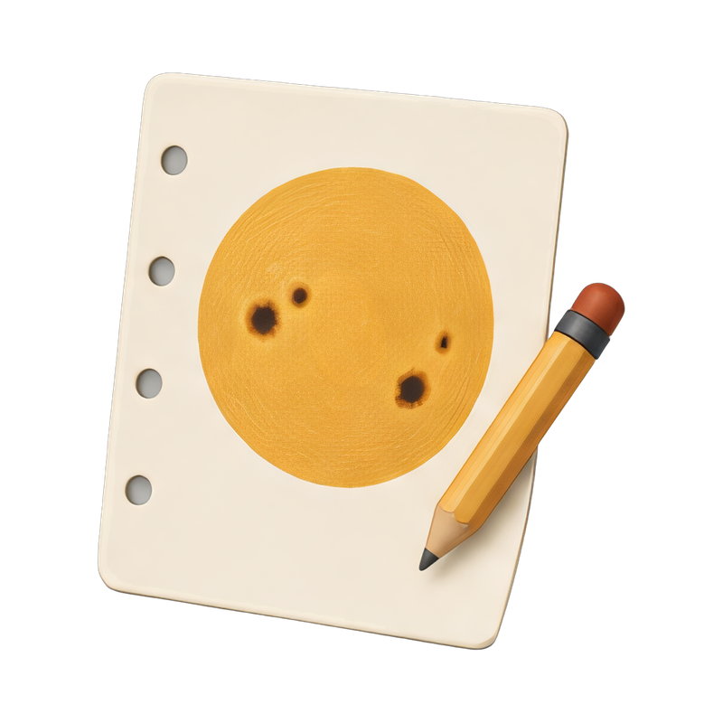 sunspot drawing sheet