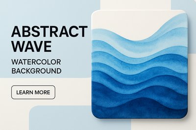 Modern Abstract Blue Wave Design for Corporate Use