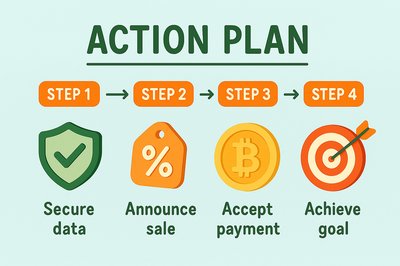 Illustrative Action Plan Infographic with Clear Steps