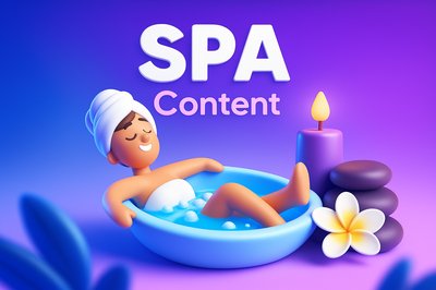 Dynamic Spa Design with Relaxing Elements in 3D