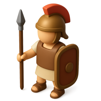 3D Velite Light Skirmisher Icon in Isometric View