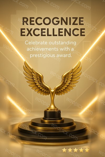Award Recognition Graphic with Elegant Design