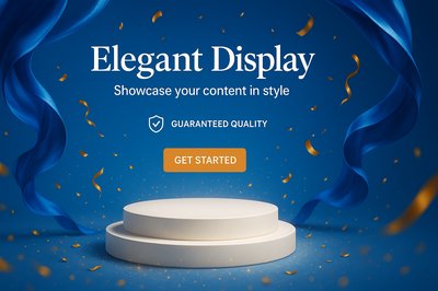 Elegant Display Ad for Showcasing Content in Style